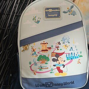 Loungefly Mini Backpack DisneyWorld 50th anniversary Box Lunch exclulsive NWT